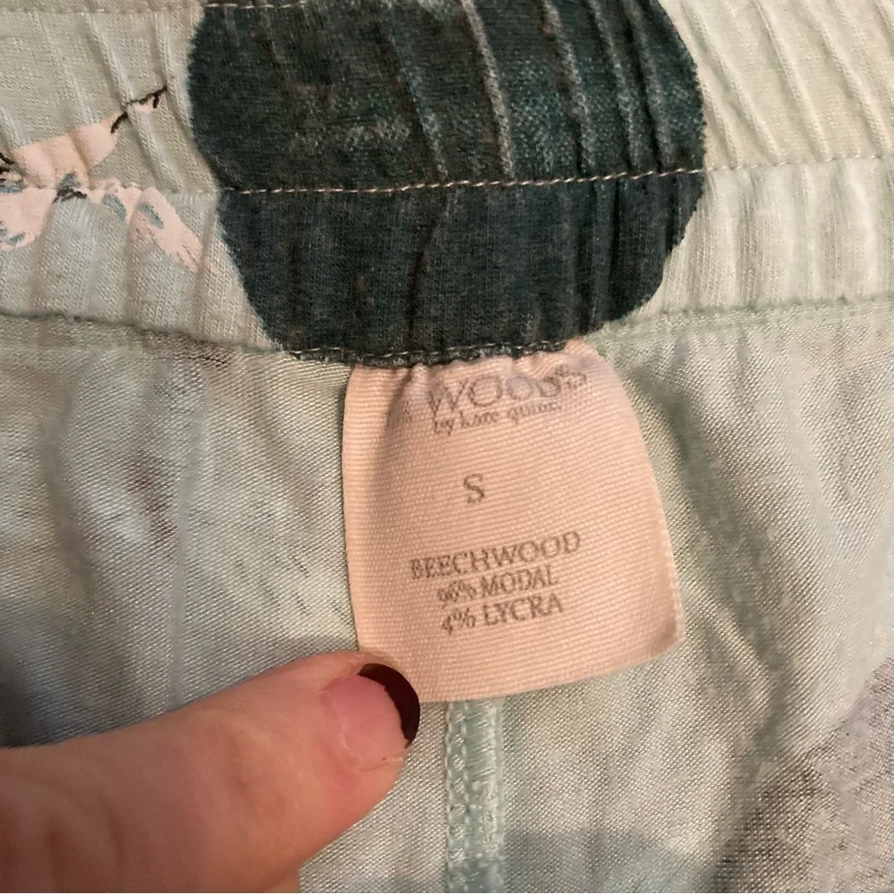 Kate Quinn the woods modal blue crane pajama pants - Picture 5 of 6